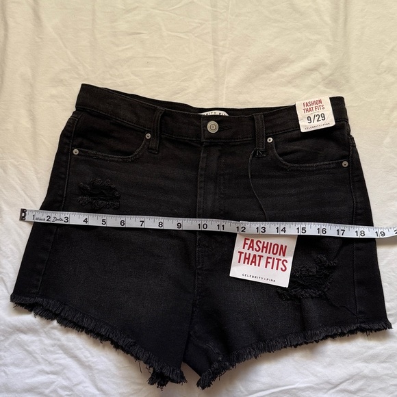Celebrity Pink Black Jean Shorts - Picture 5 of 7